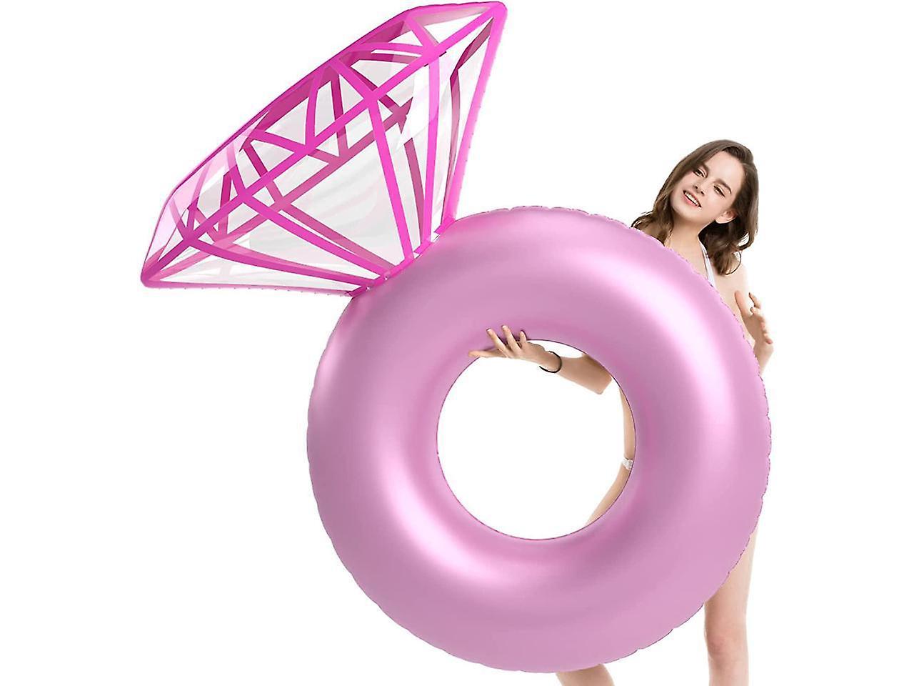 Inflatable Diamond Swim Ring Water Photo Ring Floating Pad
