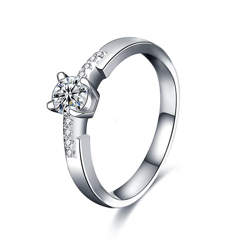 925 Sterling Silver Moissanite Ring