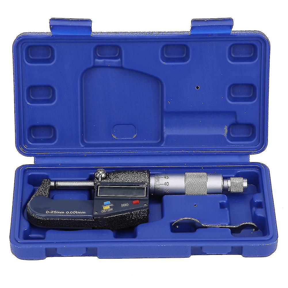 Micrometer Electronic Outside Single Round Head Digital 025mm Accuracy 0.002mm/0.0001in