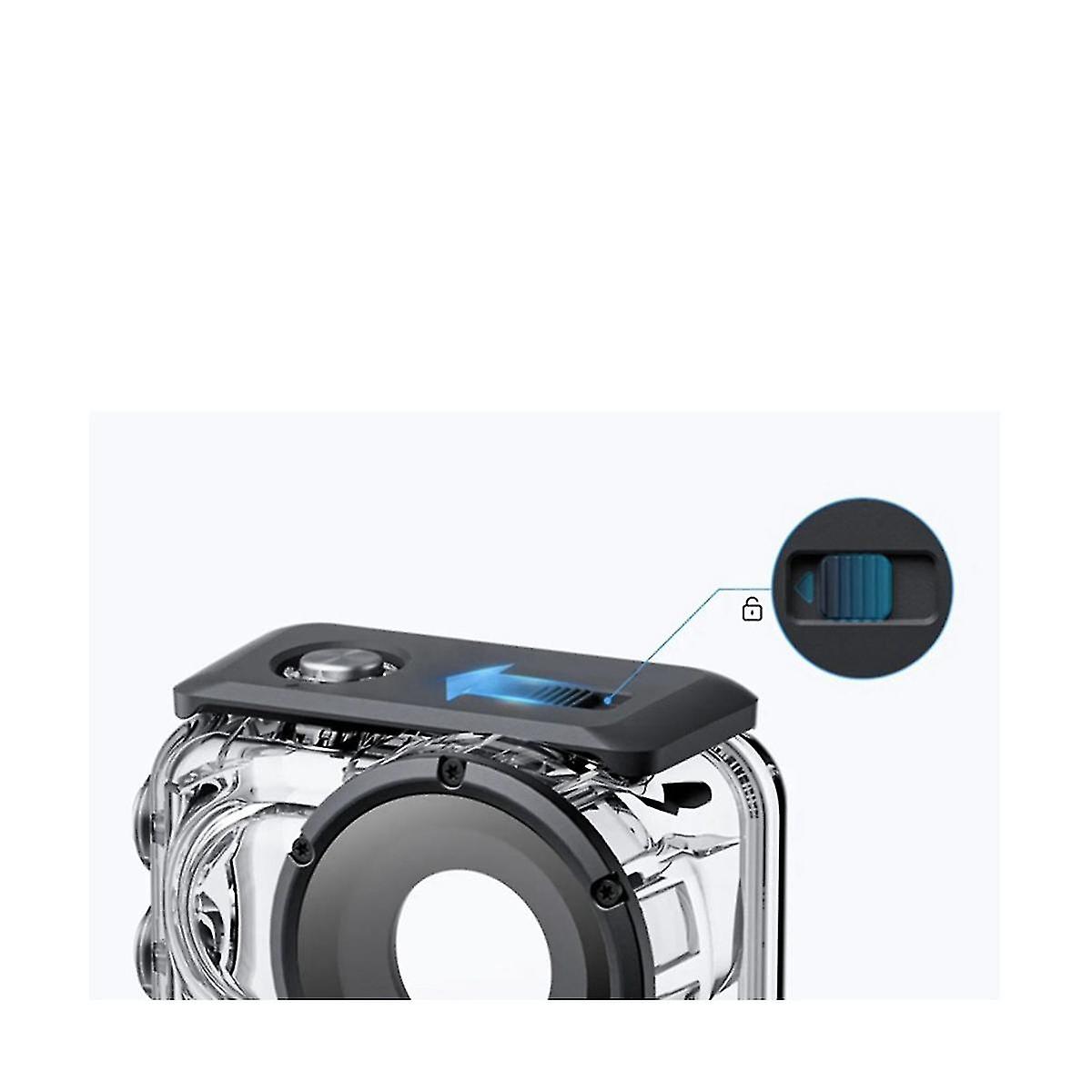 For Go 3 Diving Case 60m Waterproof Case Glass Optical Lens Safe Portable Solid Waterproof Case