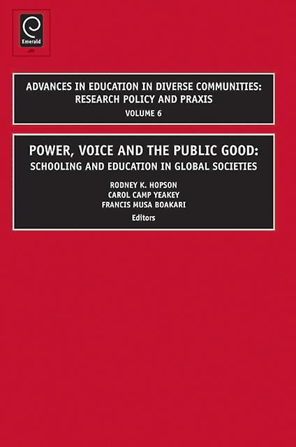 Power Voice And The Public Good Hardback Book