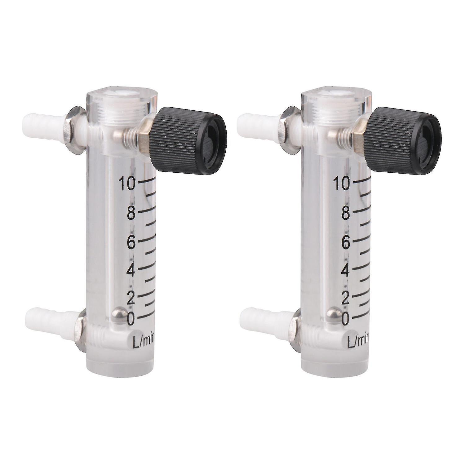 2 X Lzq-3 0-10 Lpm Flowmeter Gas Acrylic Flowmeter Measurement Tools