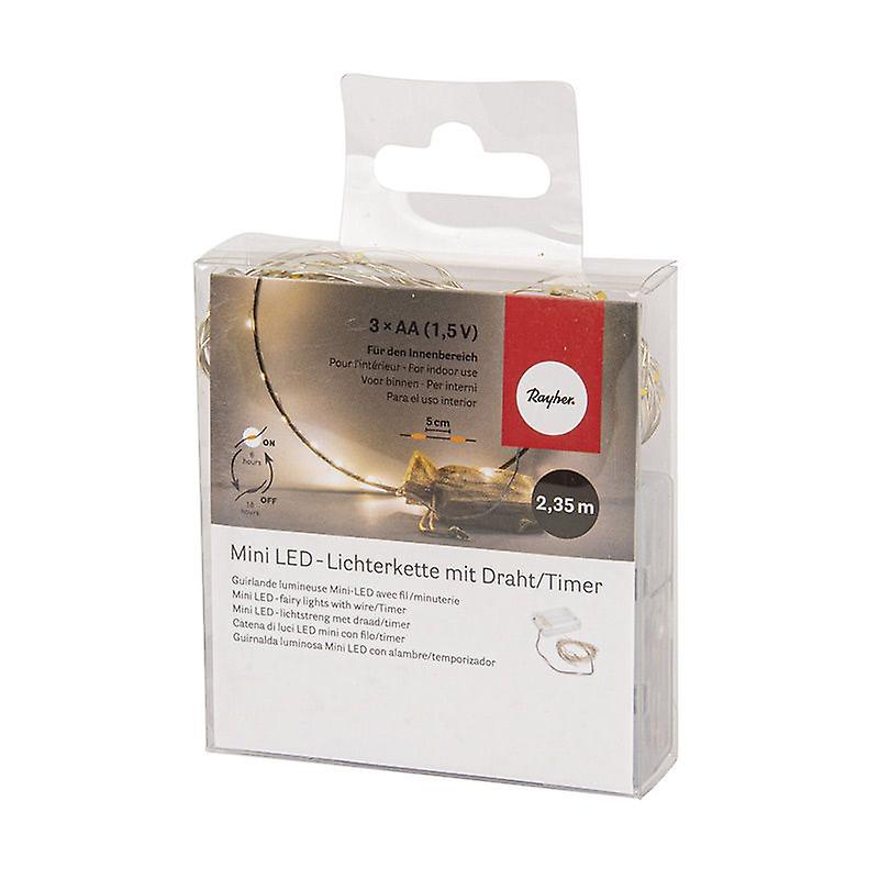 Mini LED - fairylights 235 cm with wire & Timer