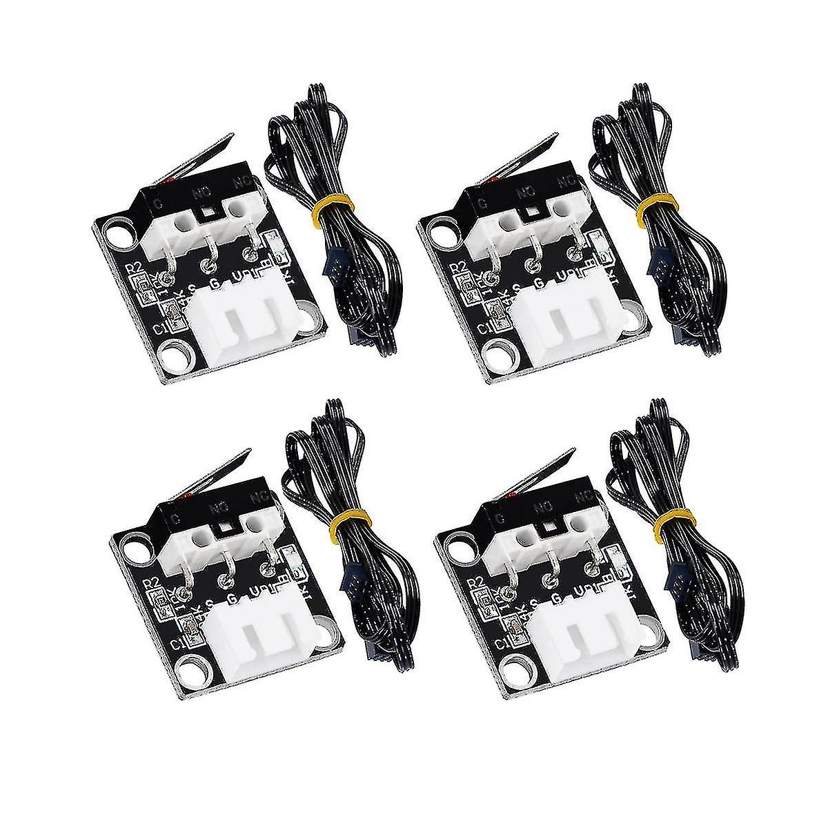 4sets Axis Mini Limit Switch Mechanical Switch End Stop 3pin 3d Printer Parts para Cr10 Cr10s Ender3