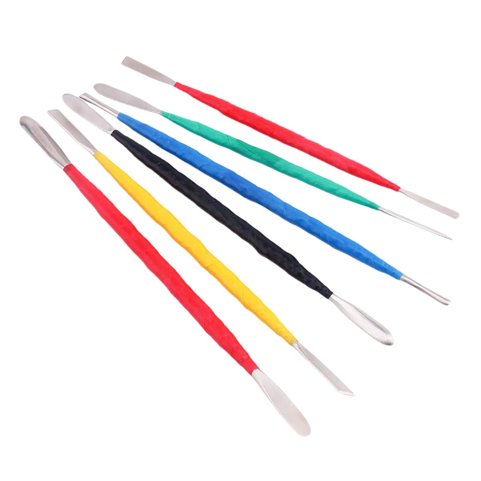 6x Polymer Pottery Clay Sculpting Tools Kit for DIY Modeling Rock Painting