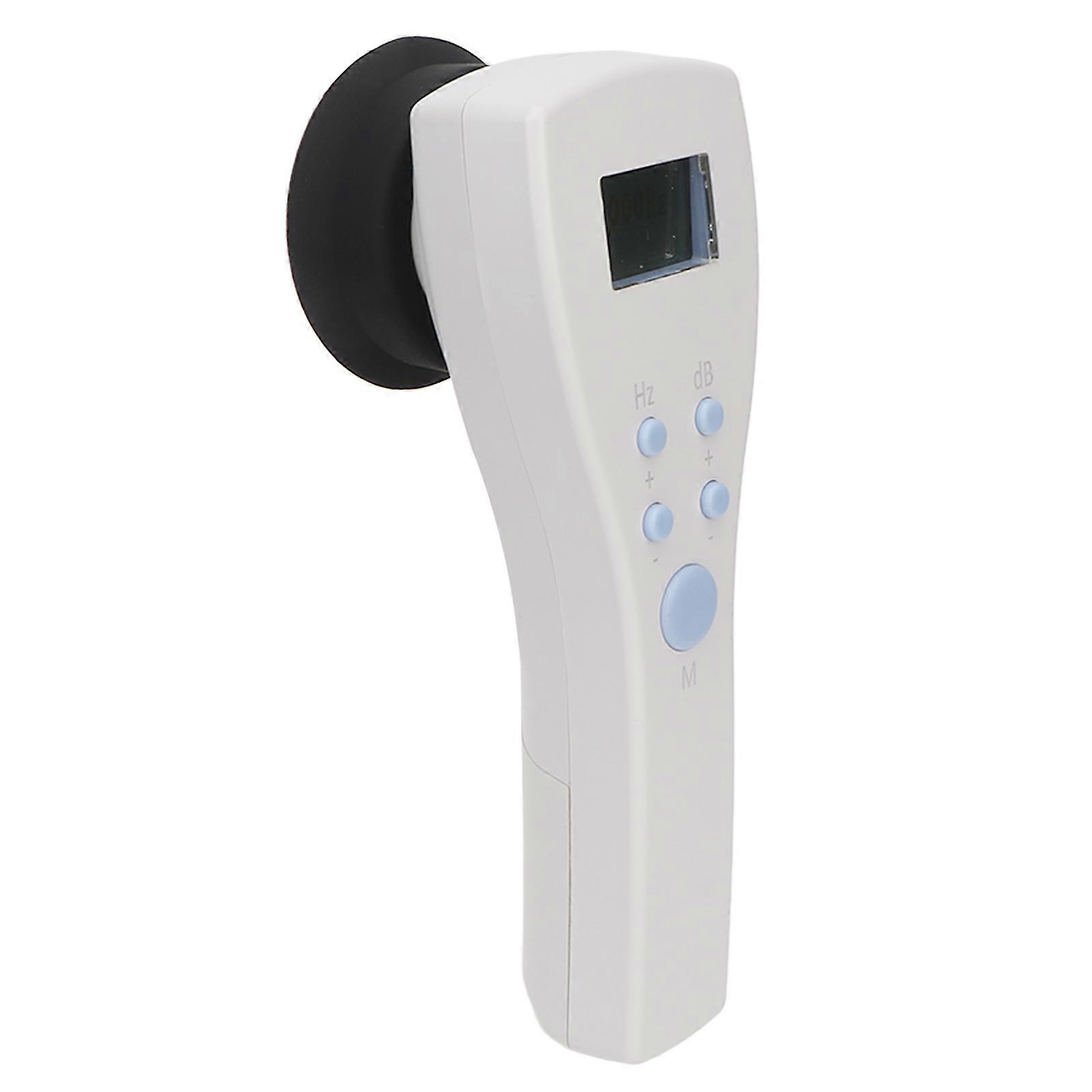 Portable Audiometer Aerial Conduction LCD Screen Handheld Hearing Test Machine for Elderly Kids 