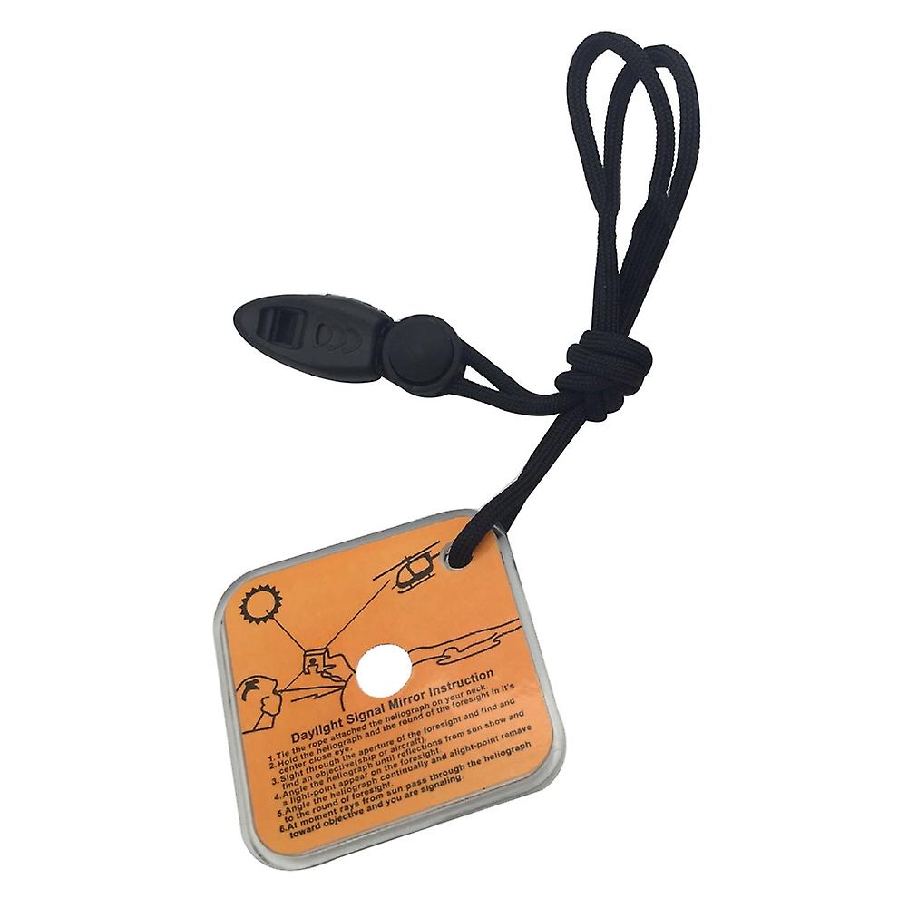 Outdoor Multifunctional Survival Emergency Rescue Reflective Signal Star Flash Mirror Tool
