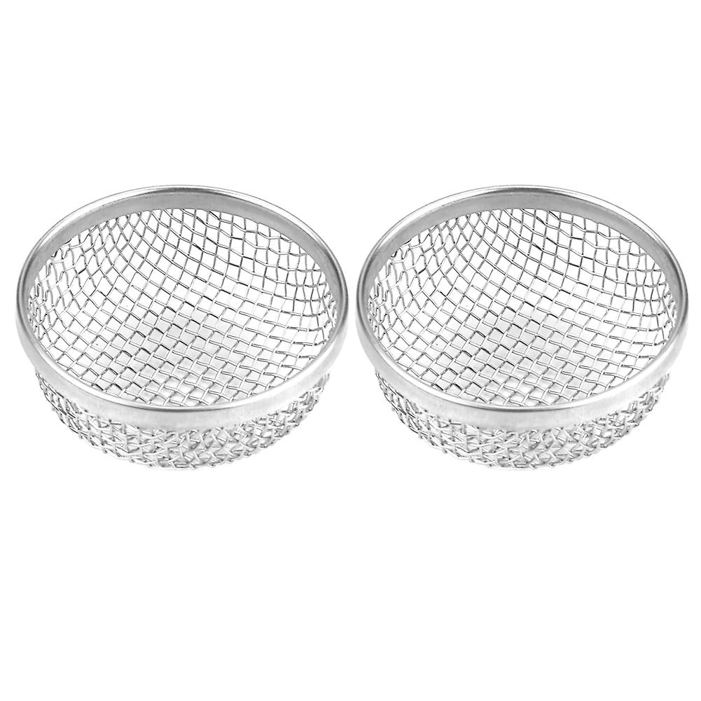 2 Stück Edelstahl Vent Bug Screen Abdeckung für Wohnmobilanhänger, Silber