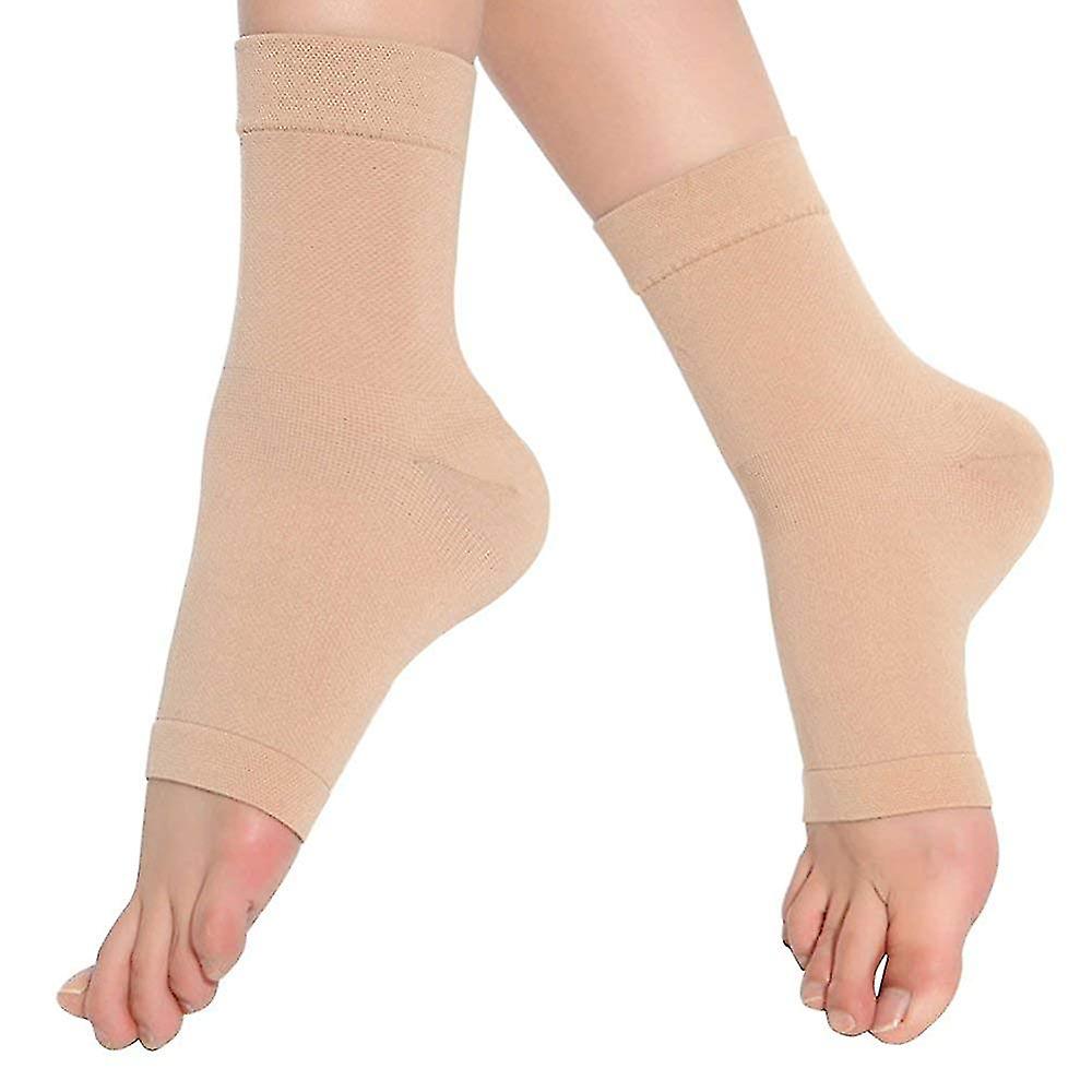 1 Pair Compression Ankle Support Sleeve, Medical Thable Ankle Brace Elastic Thin