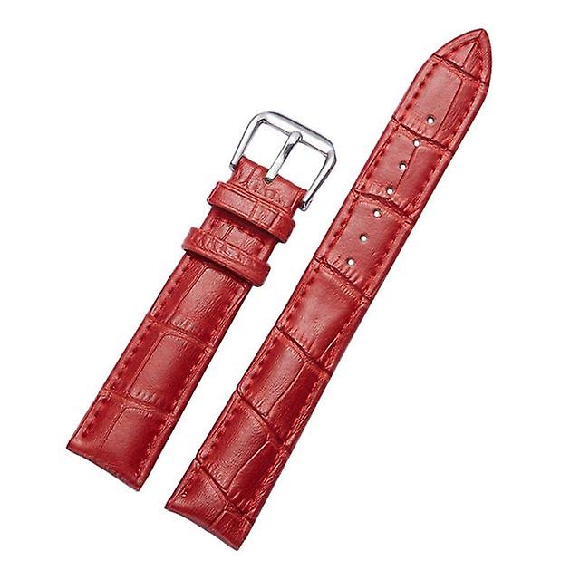 Universal Detachable leather strap Specification 14mm red