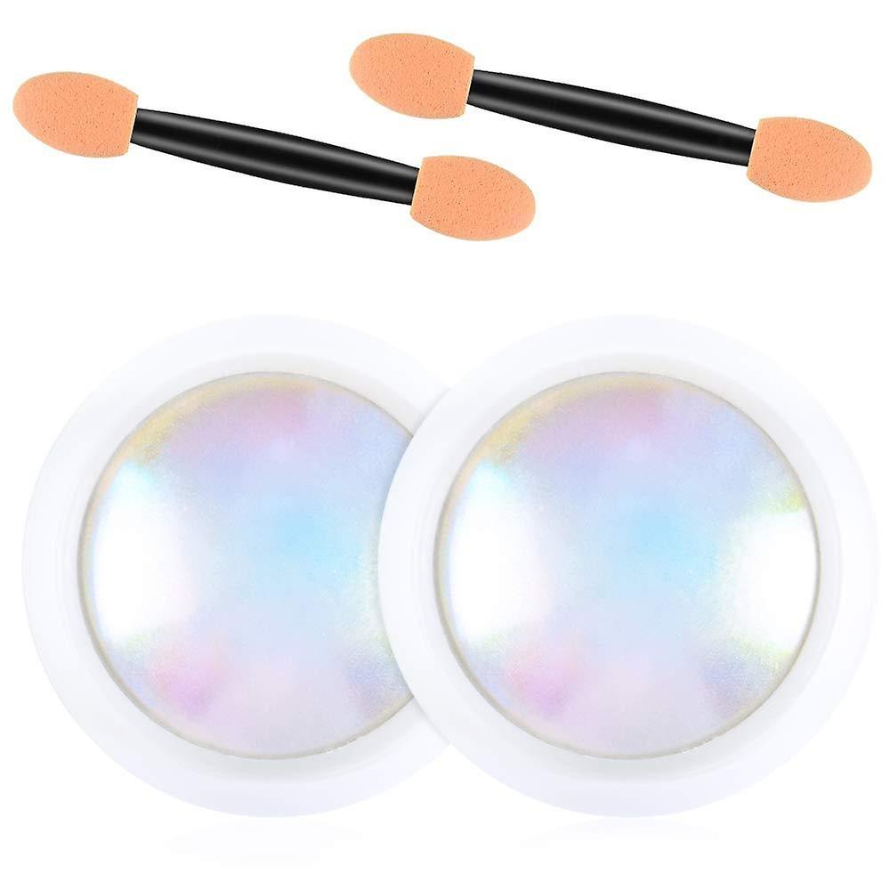 2pcs Chrome Nail Powder Glitter Mirror Effect
