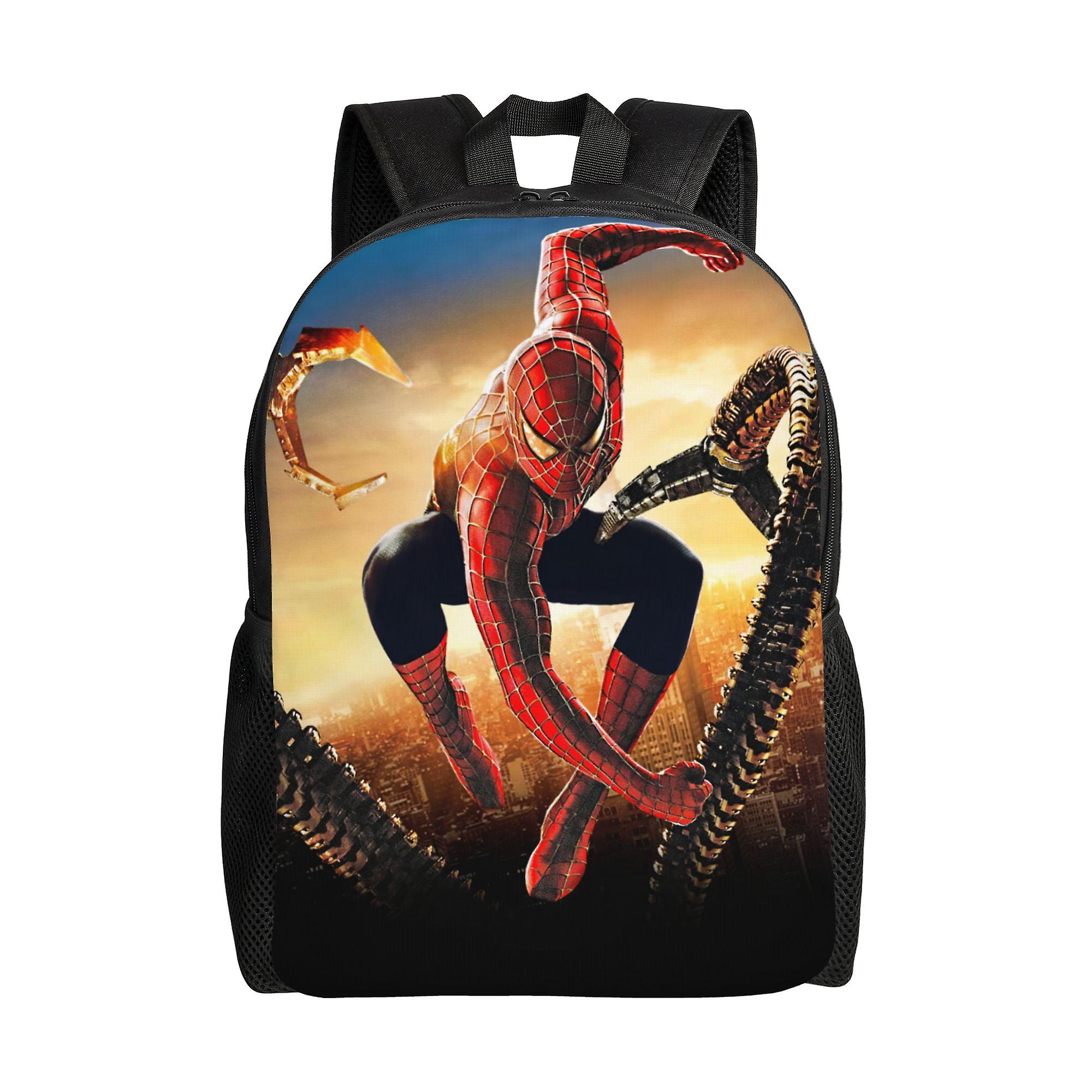 Spider Man Backpack, Adult Kids Simple Lightweight Casual Backpack for Children Student, Travel Backpack Laptop Backpack for College Work Camping