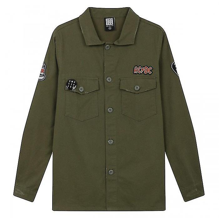 Amplified Mens AC/DC Military Overshirt