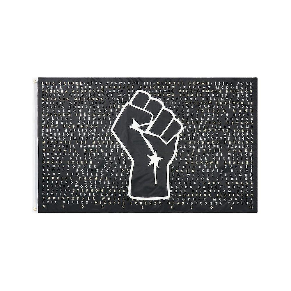 Flagicts 3x5 قدم حياة السود مهمة (blm) حرف قبضة العلم