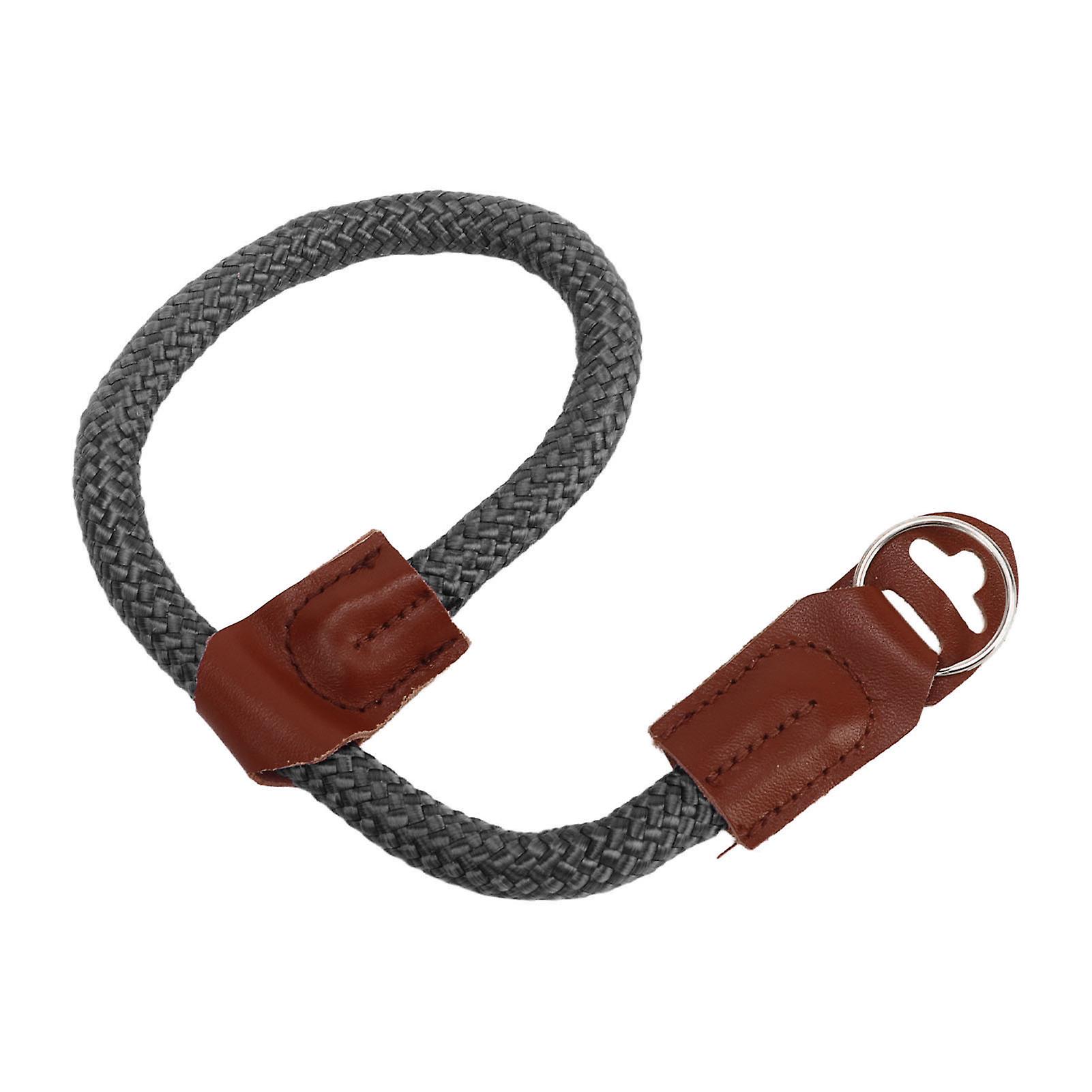 Camera Wrist Strap Round Rope Quick Release for DSLR 30cm Black