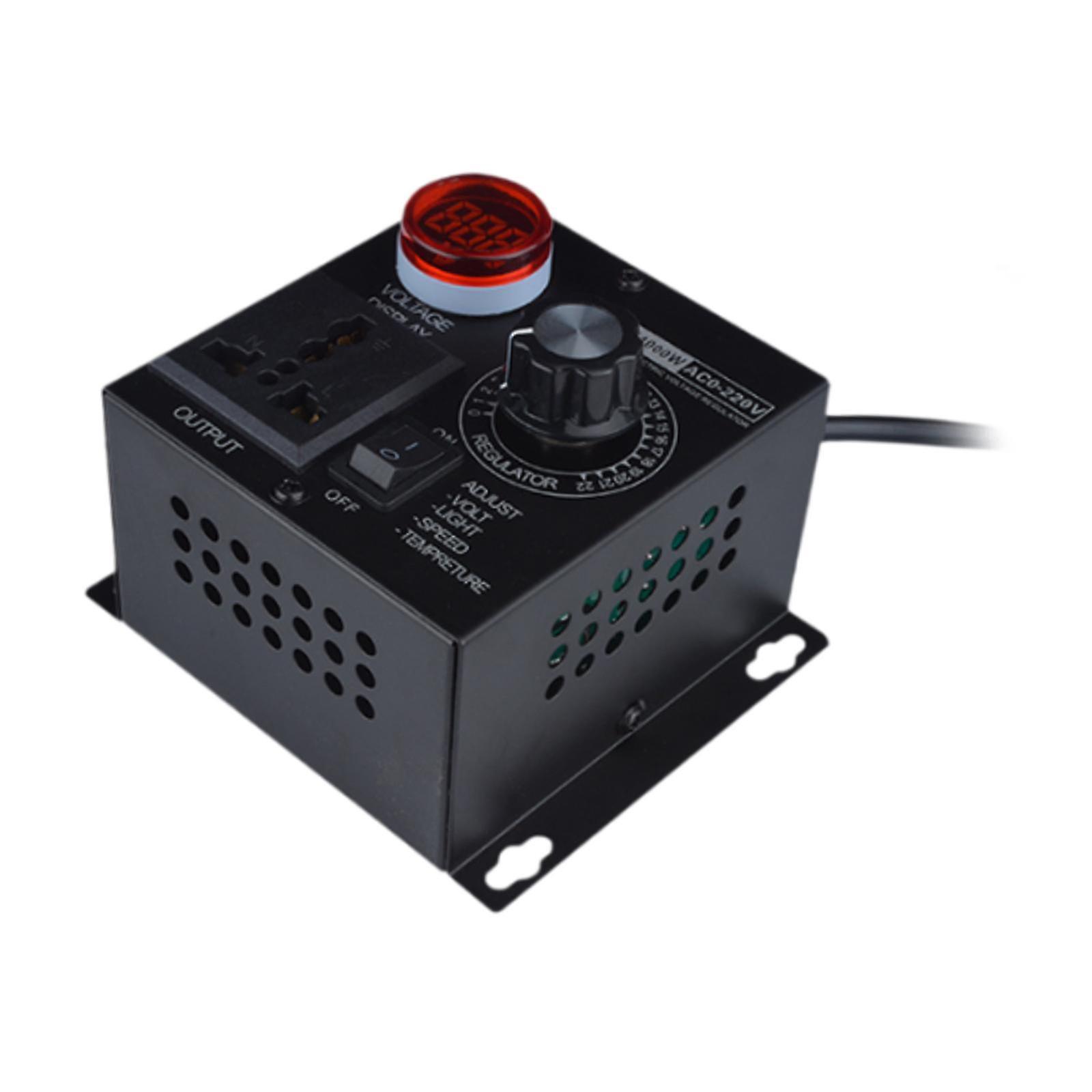 Variable Speed Controller Compact Dimming 4000W for Electric Motors Rheostat