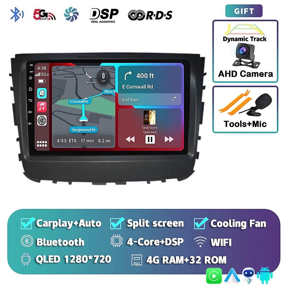 Android 13 For Ssangyong Rexton Musso 2018 2019 Car Radio Stereo Multimedia Video Player Navigation Gps Wireless Carplay Dsp 4g