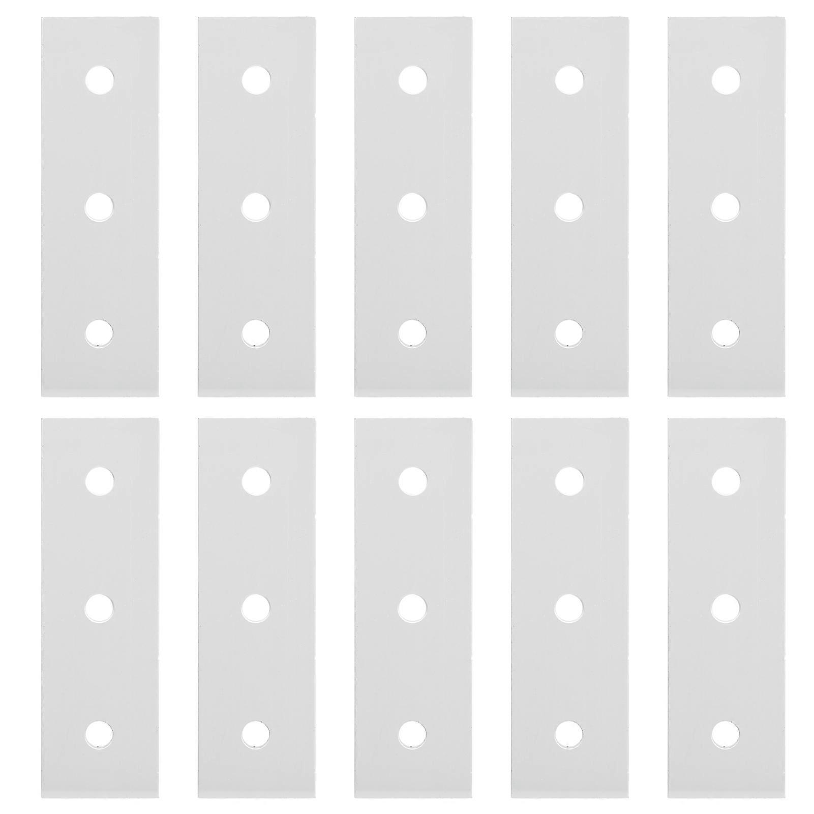 10 pz Piastra di giunzione di collegamento piatta in alluminio Piastre di giunzione diritte piatte per rammendo 3030 ?3 Foro