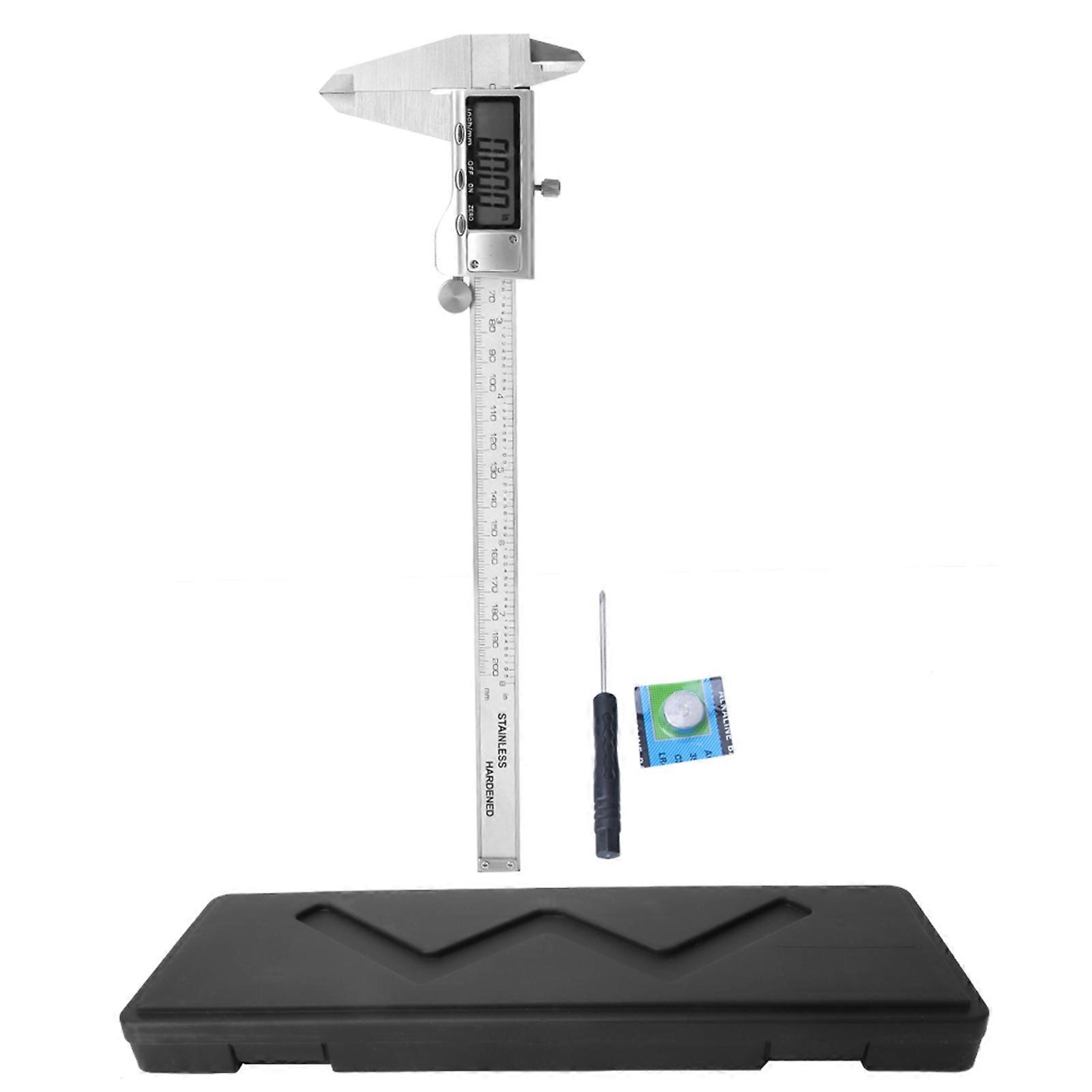 0?200mm High Accuracy Stainless Steel Digital Display Caliper Tool For Measuring Diameter