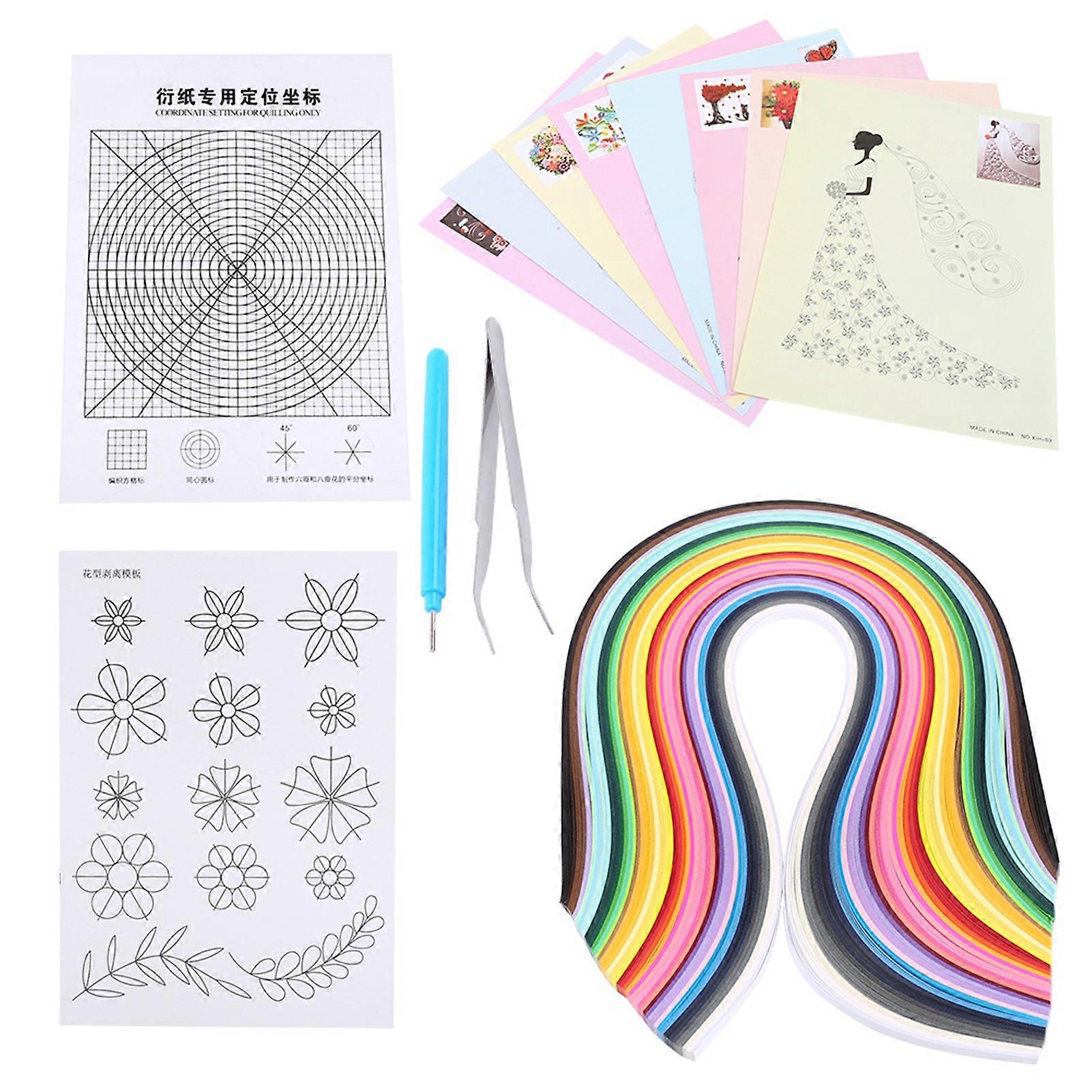 6 In 1 DIY Quilled Creation Paper Craft Quilling Tools Set Collection For Decoration