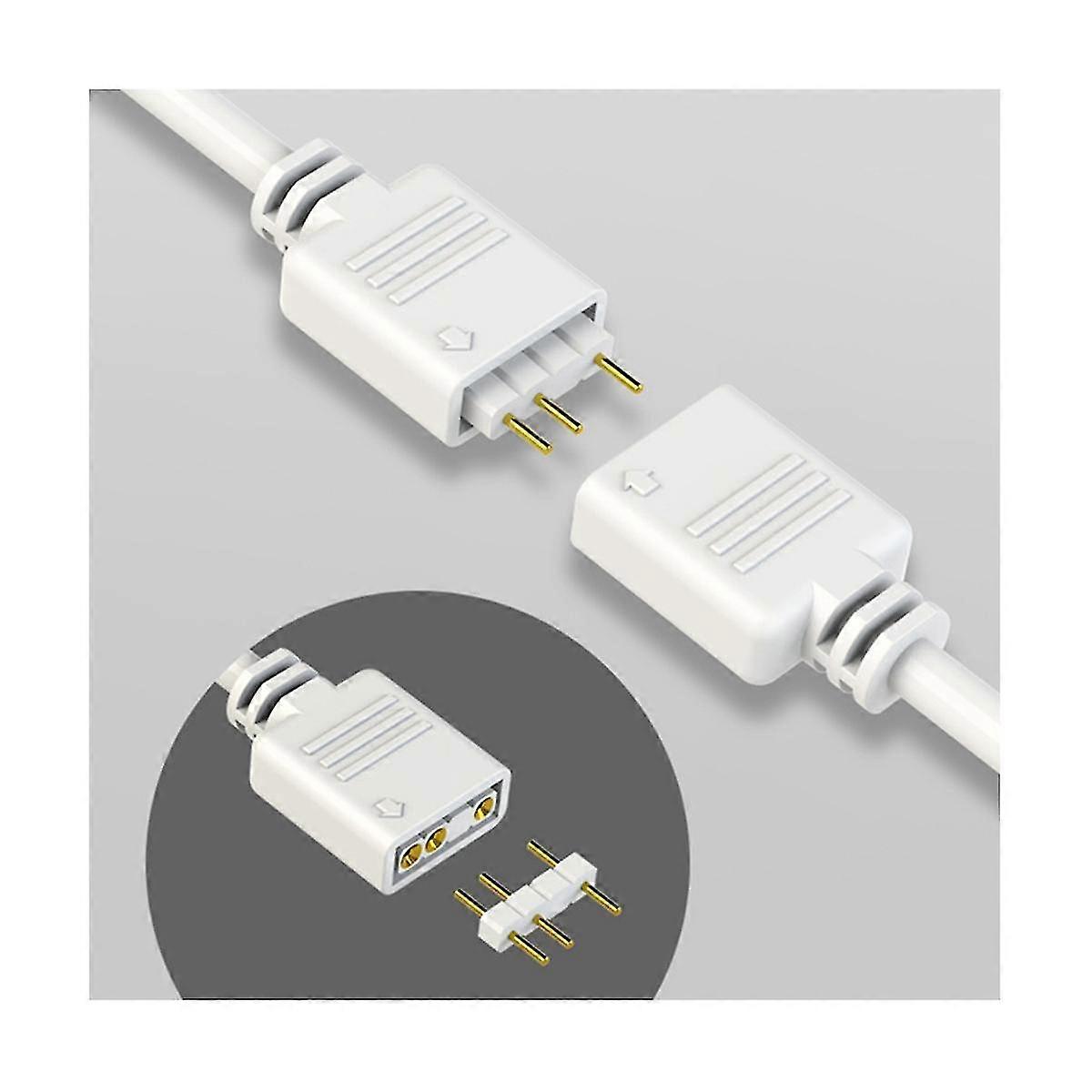 5V 3-Pin Extension Cable for Computer Motherboard Hub Cable Connection Extension ARGB Splitter, Bla