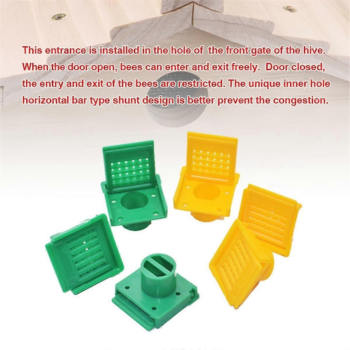 Bee Hive Entrance Reducer, Beehive Entrance Reducer,Portable Mouse Guard for Beehive,Bee Hive Ventilation,Bee Boxes Part