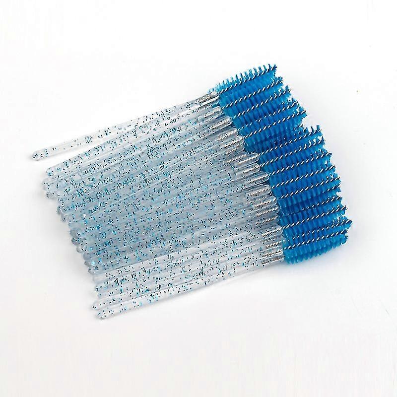 Jianghuo Wegwerp Kristallen Wimper Borstel Kam 5/25/50 stuks Wimpers Uitbreiding Mascara Wands Make-up Professionele Schoonheidshulpmiddelen