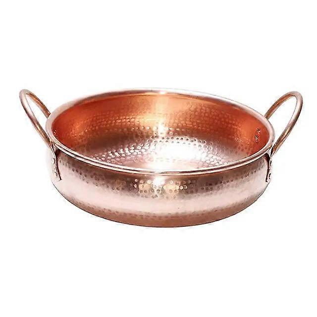 Hammered Copper Serving Bowl/hot Pan - No Lid, Decorative Cooking Pot