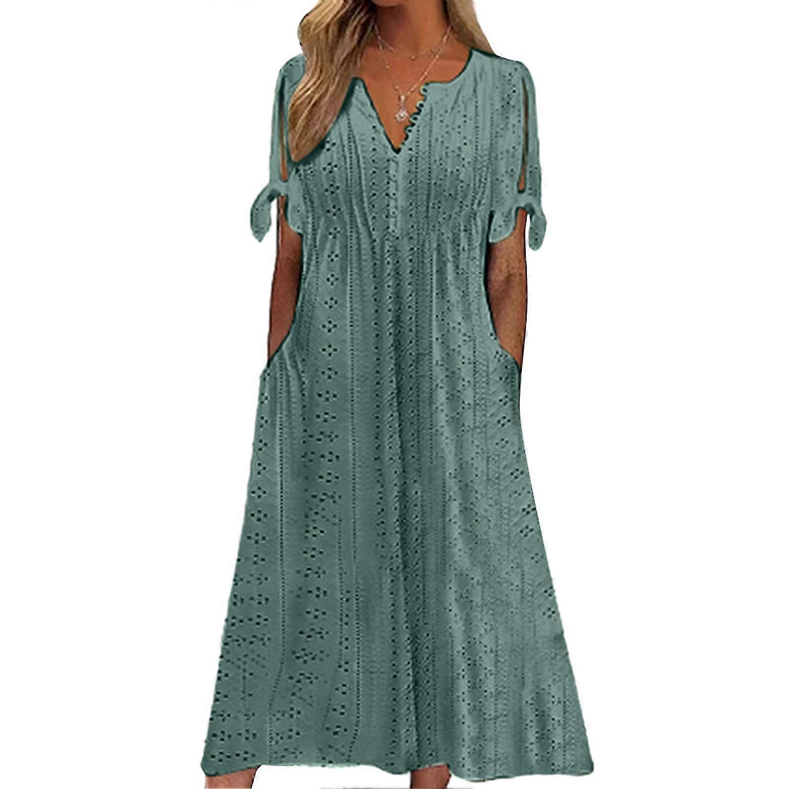 Ladies Simple Hollow V-neck Lace For Sweat-absorbent Versatile For