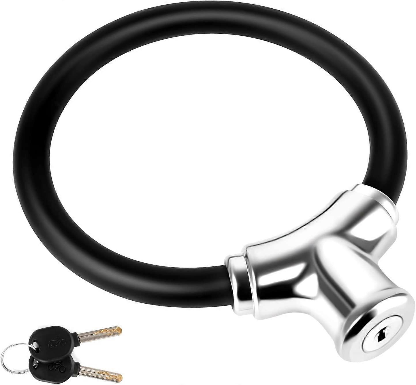 1 Piece Bicycle Cable Lock with Key,Bicycle Chain Lock Universal & Portable Lock