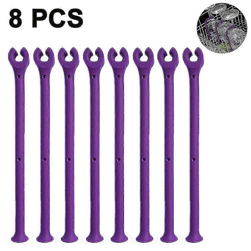 8pcs Silicone Stemware Saver Flexible Holder for Dishwasher Wine Glass Protector