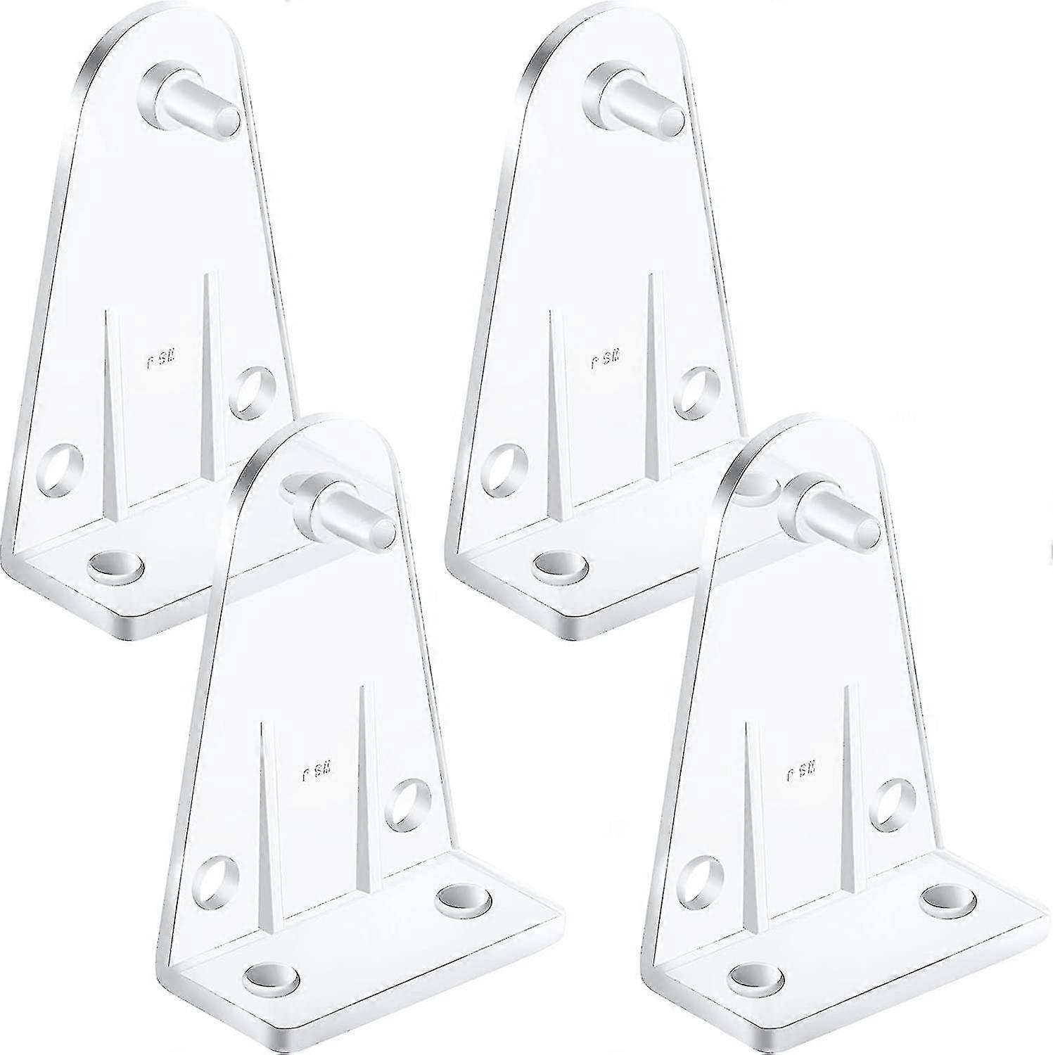 Hold Down Brackets Clear Plastic Replacements For 2 Inch Blinds Shades Windows Doors (4)