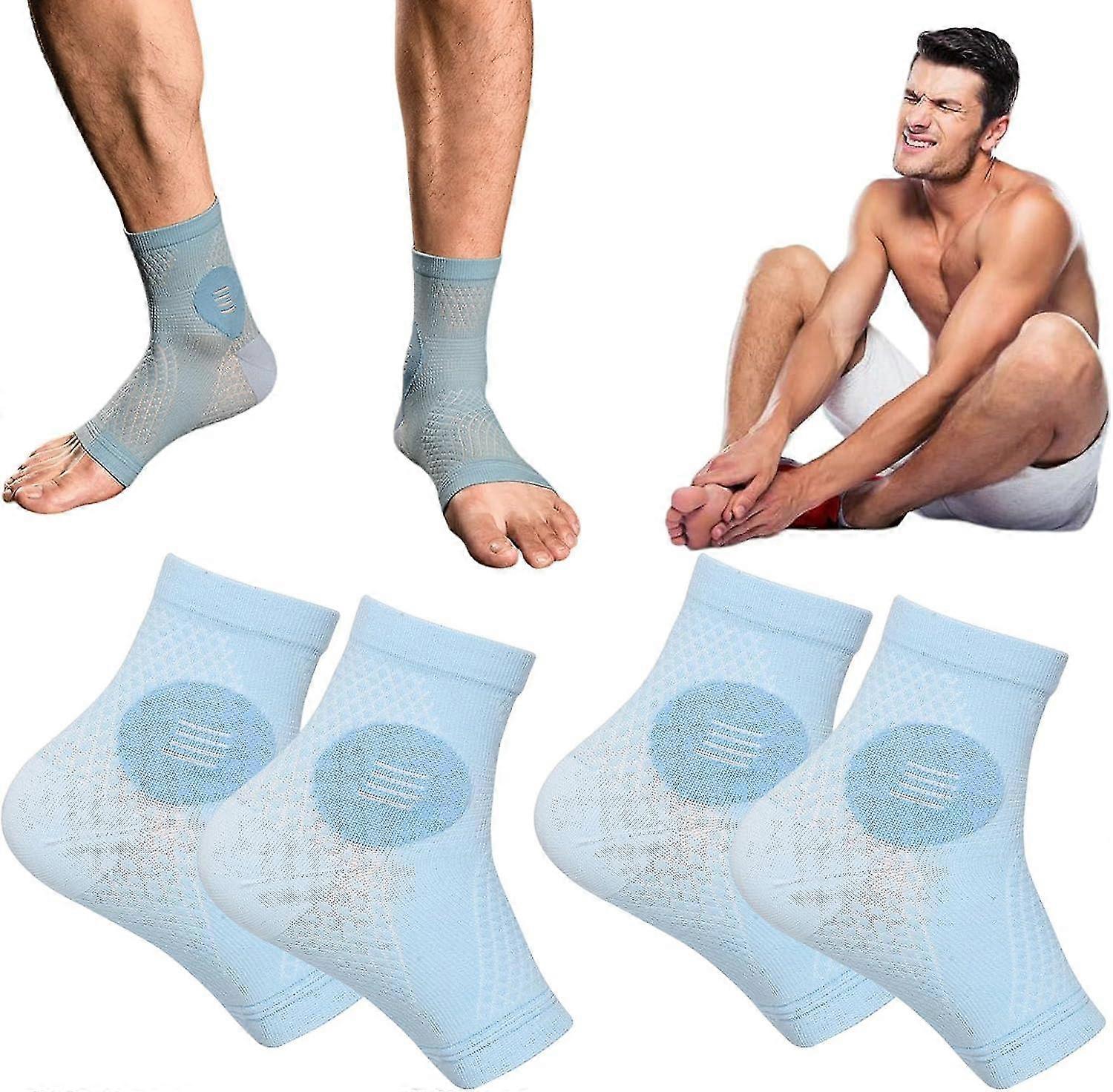 2 Pairs Neuropathy Socks, Compression Socks For Men Women, Soothe Relief Socks For Neuropathy Pain Ankle Brace For Plantar Fasciitis