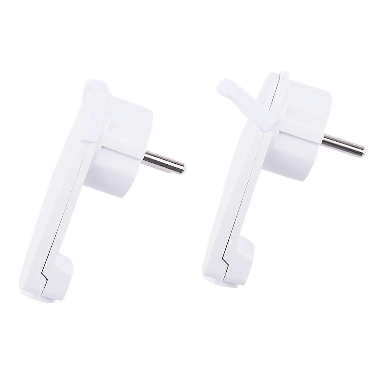2pcs White Schuko Angled Plug Flat, Schuko Flat Plug 250 V (16 A), Schuko Plug, Schuko Plug Flat, E