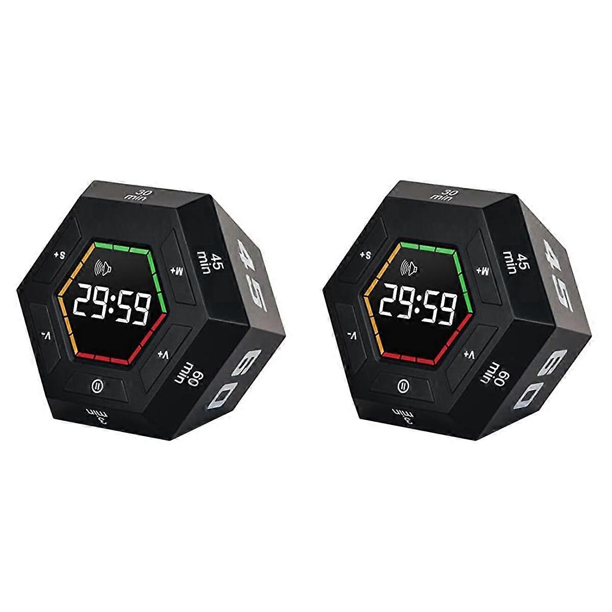 2X Pomodoro Timer, Productivity Timer,3, 5, 15, 30, 45, 60 Minute Preset Smart Countdown Timer, Tim