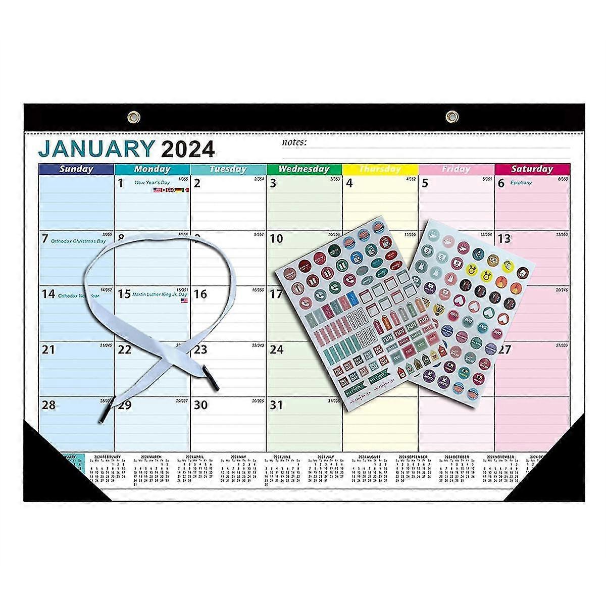 1 Set 2024 Calendar Wall Calendar 2024- 2025, 18 Months Wall Calendar From January 2024- June 2025