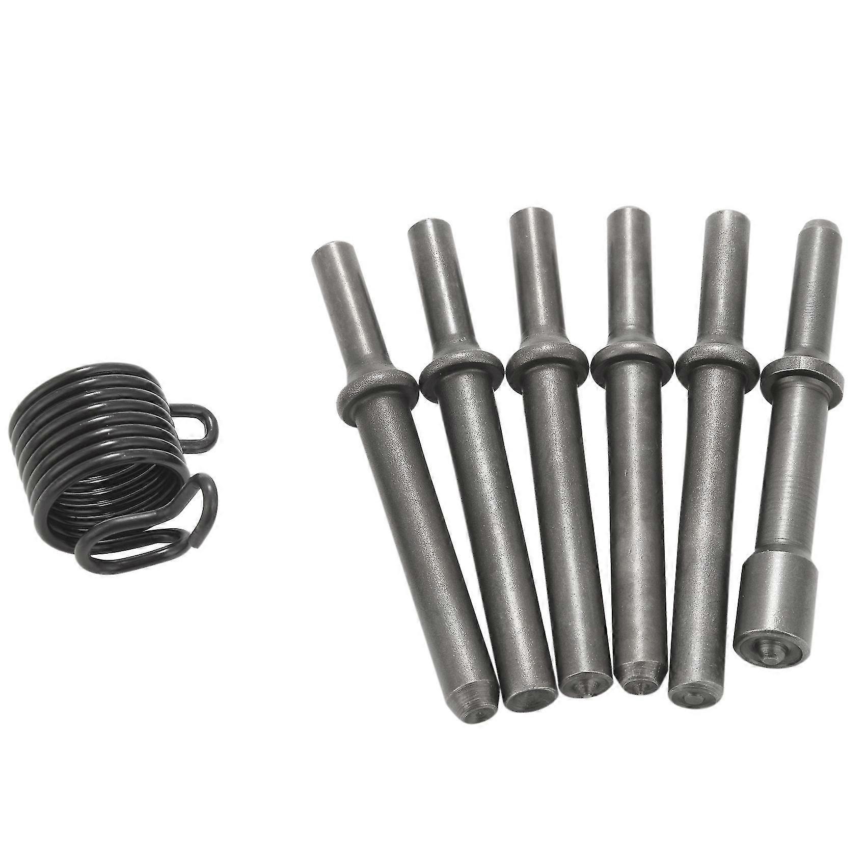 7 pcs great heavy duty smoothing pneumatic air rivet hammer tools kit