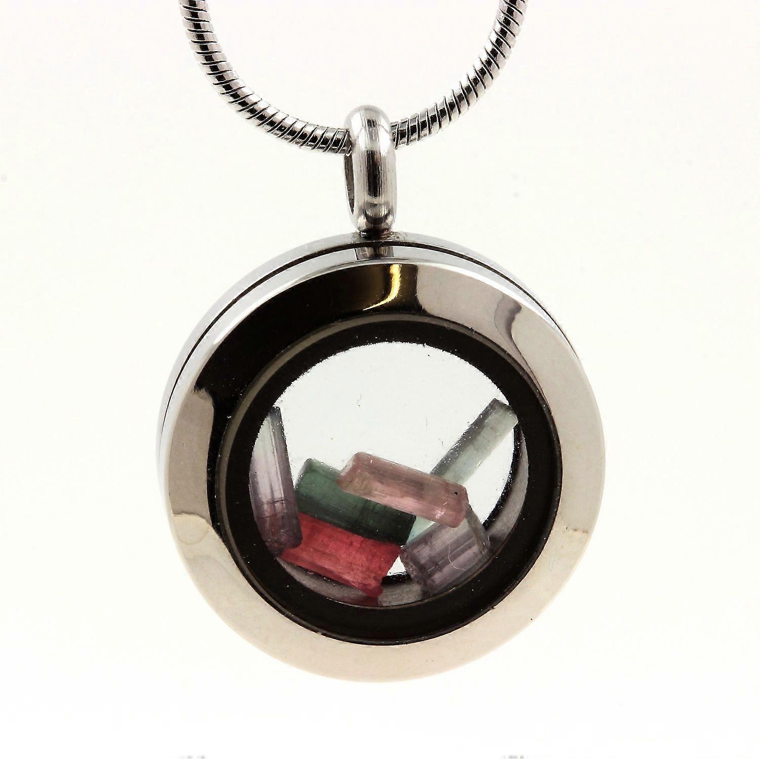 Raw Multicolor Tourmaline Necklace