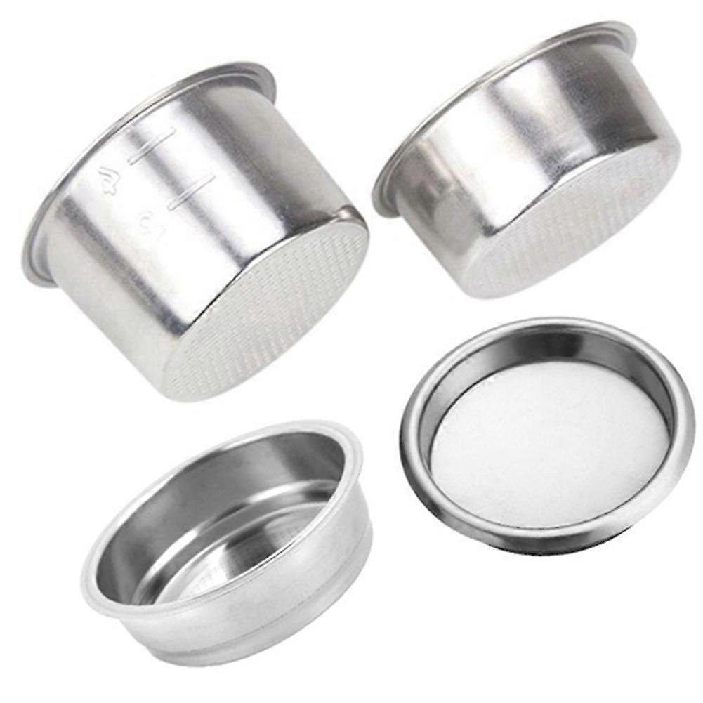 4PCS 51mm Coffee Filter Replacement Filter Basket for Coffee Bottomless Portafilter for Espresso Ma
