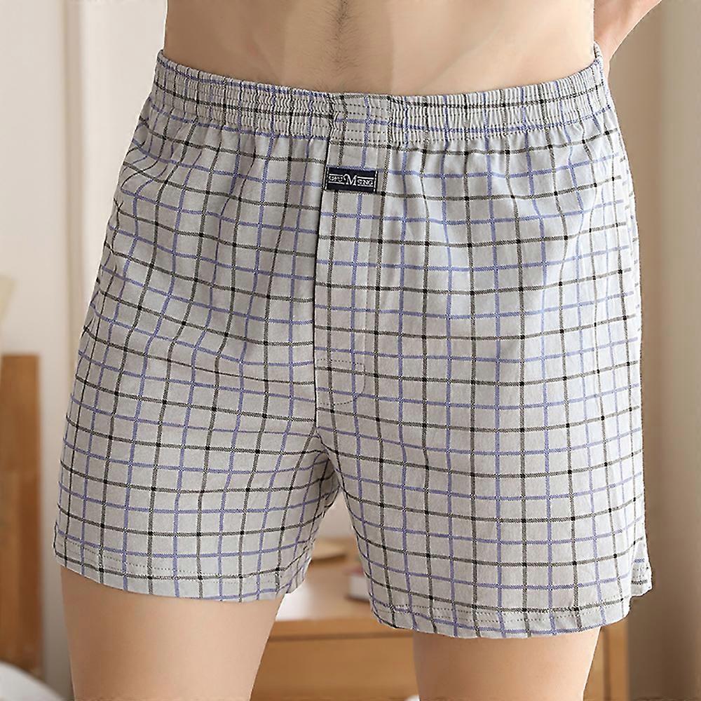 100% bomull Män Pyjamas Shorts Sommar Solid Elastisk Midja Korta Byxor Casual Andningsfunktion 3D Grenbottnar Nattkläder Pijama Hombre