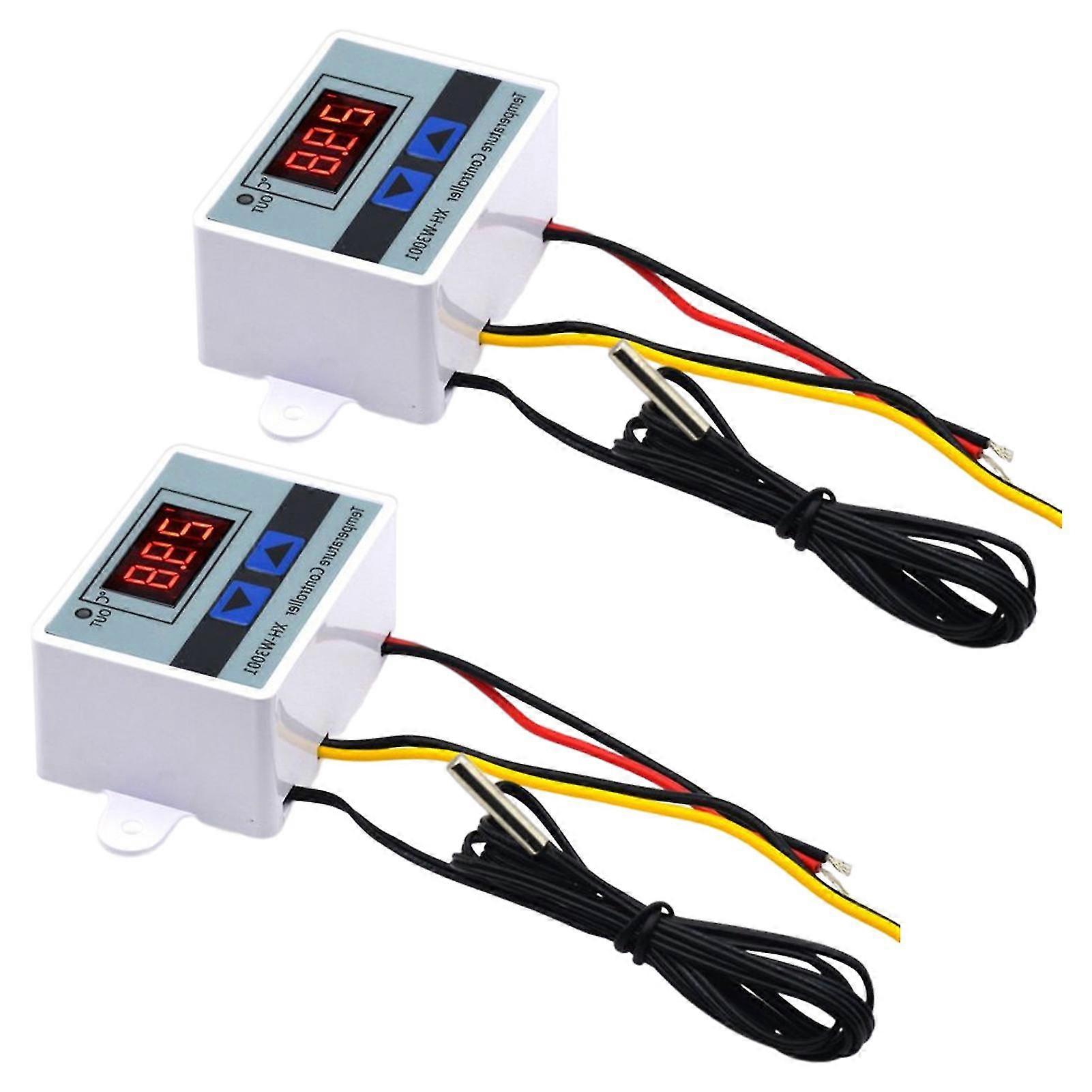 2pcs 110V-220V With Sensor Convenient Temperature Controller Heating Cooling