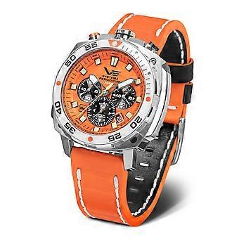 Systema periodicum Men's Analog Japanese Quartz watch with cowhide bracelet VK67-650A723