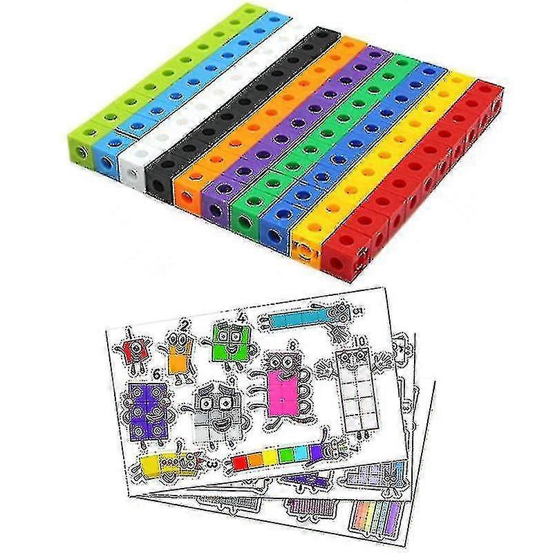 100-pack Math Link Cubes Set B