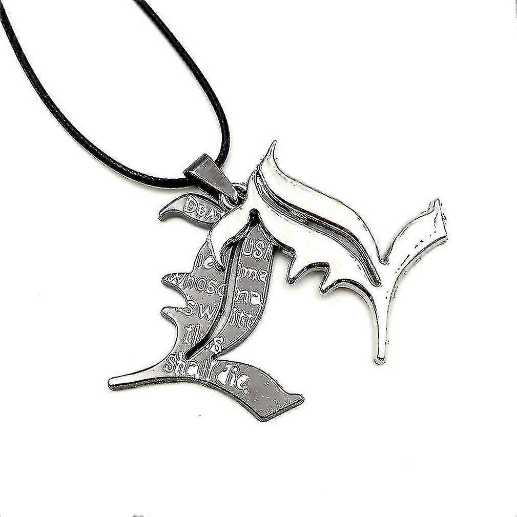 death Note Small L Double-layer Logo Necklace Alloy Pendant