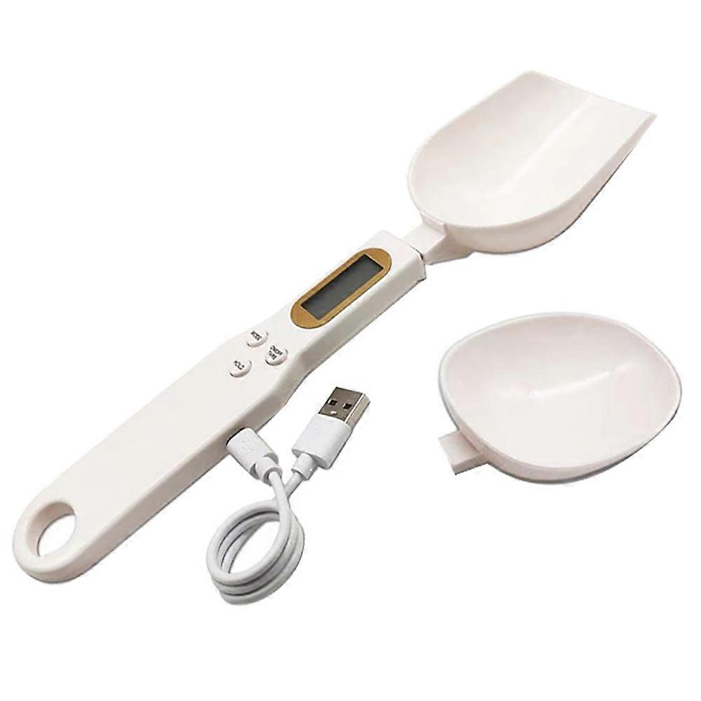 USB Charging Measuring Spoon Gram Scales Electronic Digital Dimensional Weighing for Powder Flour K