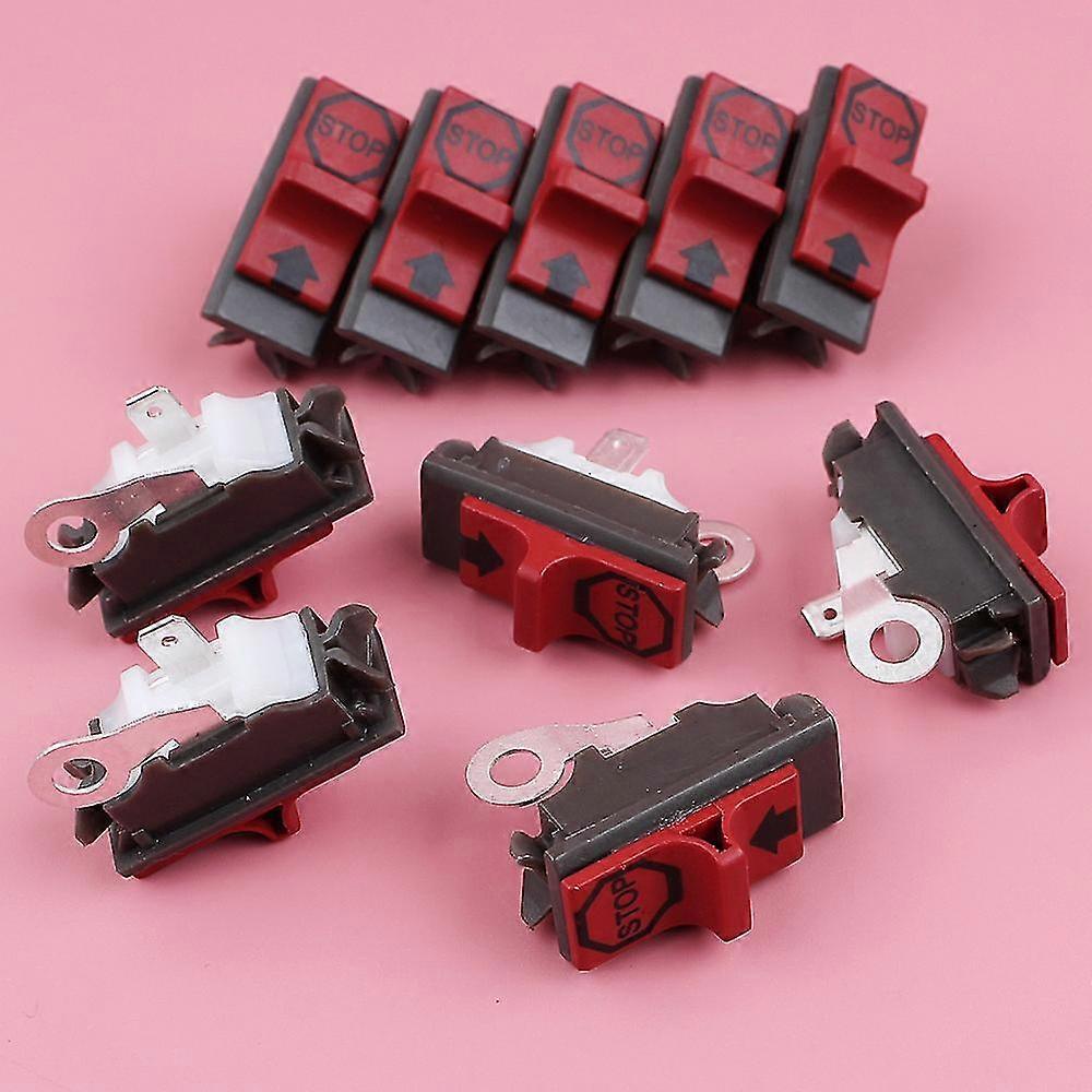 10pcs/lot On Off Stop Switch For Husqvarna 266 242 254 268 281 288 136 137 141 142 42 50 51 55 36 Chainsaw Spare Replace Part