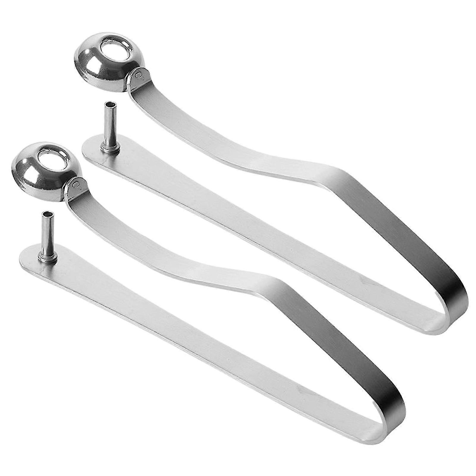 2pcs Fruit Corer Quick Easy Removal Press Type Core Remover Cherry Pitter Silver