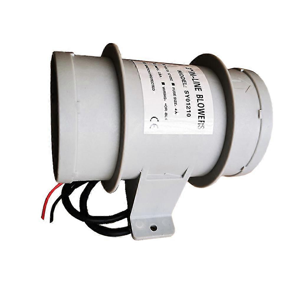 Rv مقطورة الحمام المرحاض مروحة تهوية الهواء 12V على التوالي برميل مروحة العادم