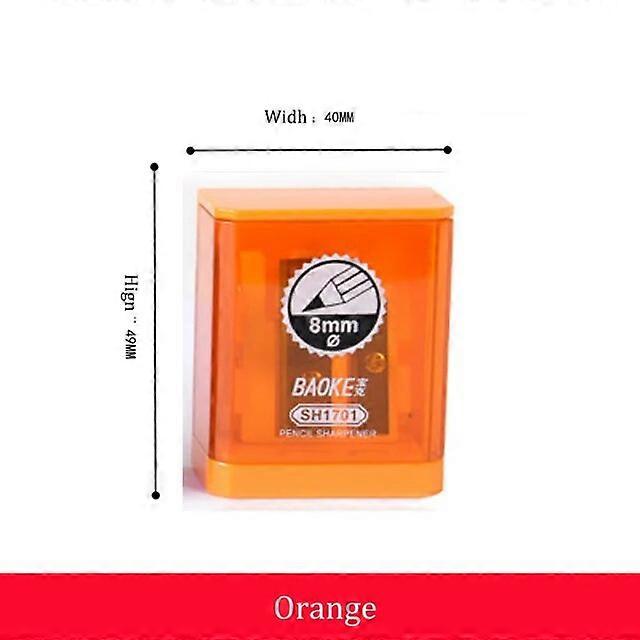 Baoke, mechanical accessory, double hole sharpener, creative pencil sharpener with stamping, sharpener for school supplies for children