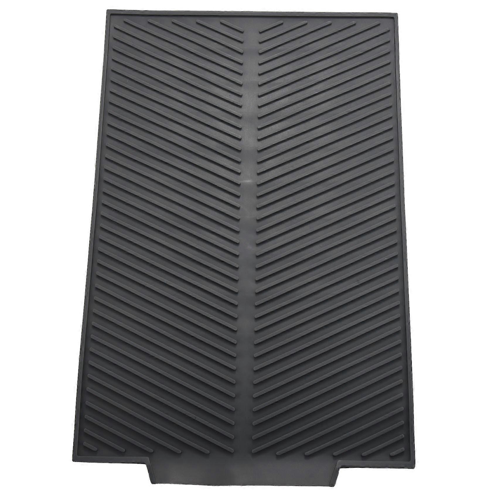 Silicone Dish Drying Mat Flume Folding Draining Mat,rectangle Drain Mat Drying Dishes Pad Heat Resi